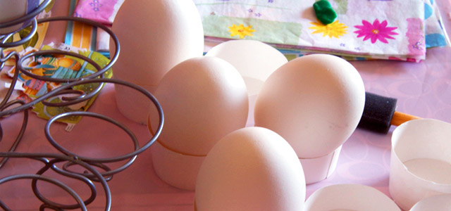 Goose Eggs waiting to be Decorated