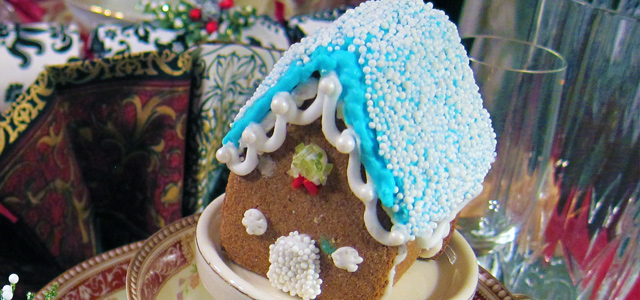 Completed Nonpareil Gluten-Free Mini Gingerbread House Holiday & Hearth Holiday and Hearth Lisa Novelline Lisa Anne Novelline author writer The Dance of Spring craft blog creative blog creativity decorator blog festival celebration seasons nature blog Winter Christmas Yule yuletide Winter Solstice December yule mini gingerbread houses gingerbread house handcrafted gumdrops peppermint candy sprinkles toppings royal icing homemade template