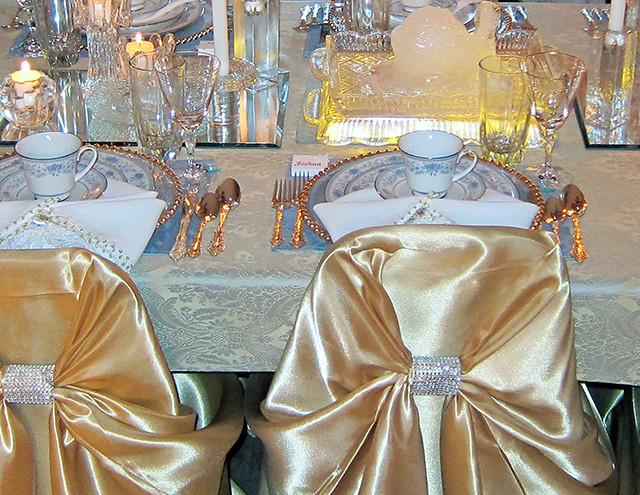 Holiday and Hearth Icy Crystal Tablescape by Lisa Anne Novelline 